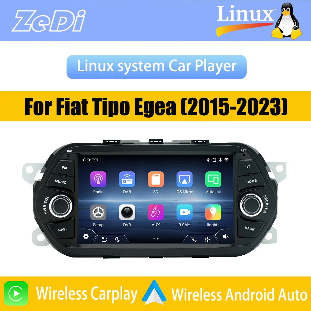 For Fiat Tipo Egea (2015-2023) 2026 New Linux System Wireless CarPlay FM Bluetooth Music Video Multimedia Players Cameras
For Fiat Tipo Egea (2015-2023) 2026 New Linux System Wireless CarPlay FM Bluetooth Music Video Multimedia Players Cameras