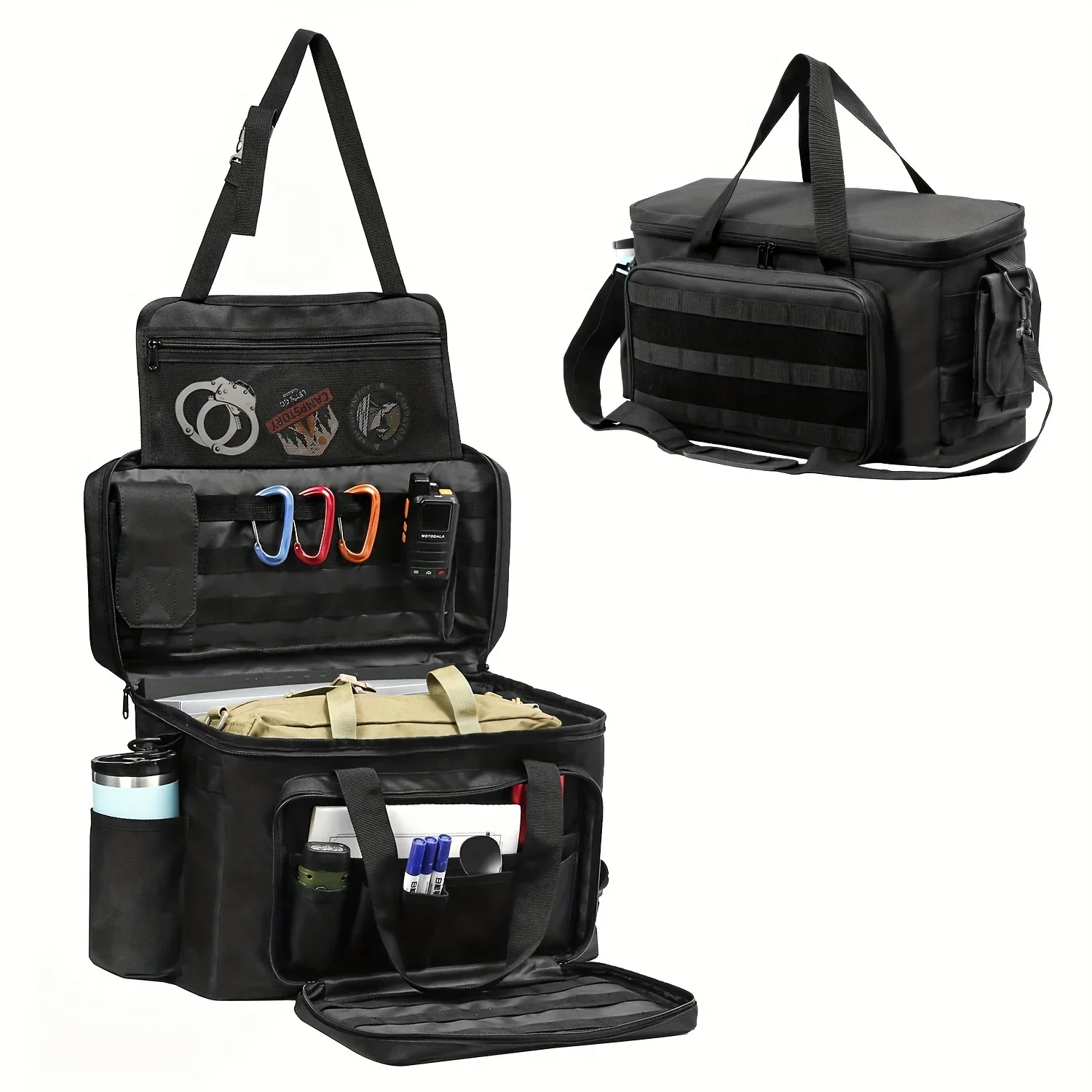 Outdoor Patrol Bag Used By Law Enforcement Police Gear Water Resistant Police Officer Duty Bag - Car Front Seat Organizer Putter
Outdoor Patrol Bag Used By Law Enforcement Police Gear Water Resistant Police Officer Duty Bag - Car Front Seat Organizer Putter