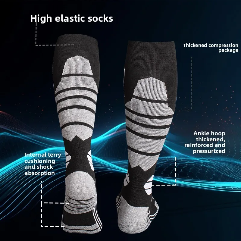 Professional Ski Socks for Men, Women & Kids - Thickened Warm Winter Over-the-Calf Socks for Snowboarding, Skiing, Hiking
Professional Ski Socks for Men, Women & Kids - Thickened Warm Winter Over-the-Calf Socks for Snowboarding, Skiing, Hiking