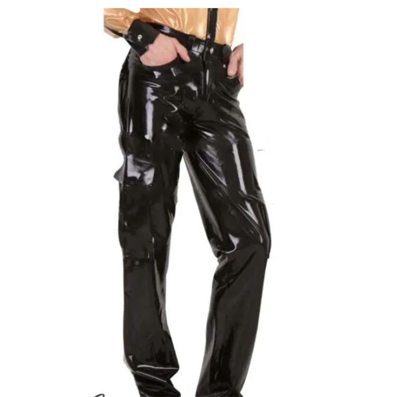 Handmade Black Latex Cargo Pants with Front Zippers and 6 Pockets Rubber Pants Trousers Bottoms
Handmade Black Latex Cargo Pants with Front Zippers and 6 Pockets Rubber Pants Trousers Bottoms