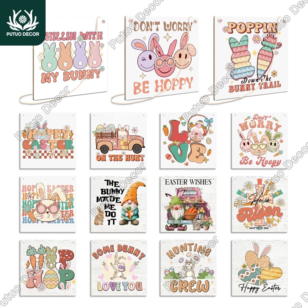 Putuo Decor-Festive Touch Wooden Hanging Sign, Ideal for Easter and More, 7.8x7.8 Inches
Putuo Decor-Festive Touch Wooden Hanging Sign, Ideal for Easter and More, 7.8x7.8 Inches