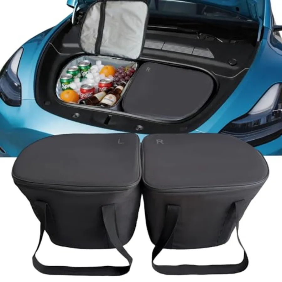 Frunk Cooler Organizer for 2020-2026, Insulated Waterproof Front Trunk Storage Bag with Hidden Pocket, 2-Pack
Frunk Cooler Organizer for 2020-2026, Insulated Waterproof Front Trunk Storage Bag with Hidden Pocket, 2-Pack