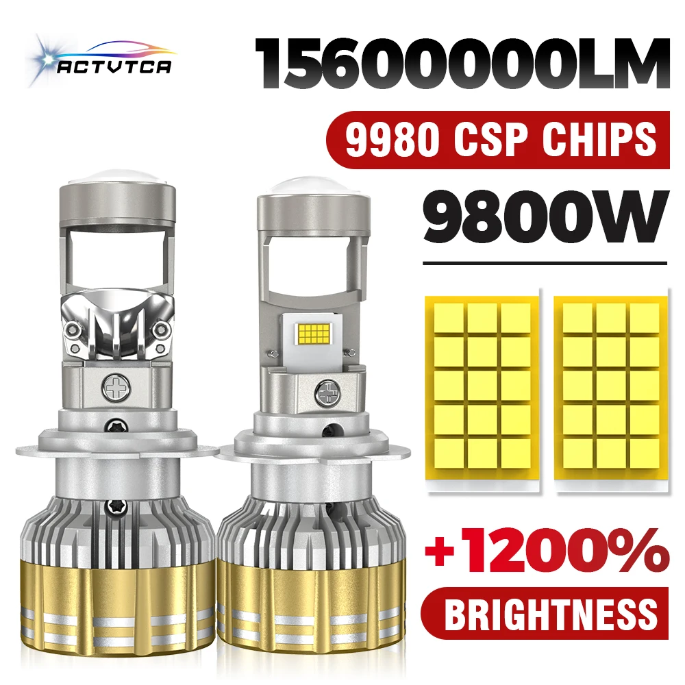 9800W 15600000LM H7 H4 Canbus Car Headlight Mini Lens H11 9005 9006 HB3 HB4 LED Projector Bulb 6000K Auto Motorcycle Mini Lens
9800W 15600000LM H7 H4 Canbus Car Headlight Mini Lens H11 9005 9006 HB3 HB4 LED Projector Bulb 6000K Auto Motorcycle Mini Lens