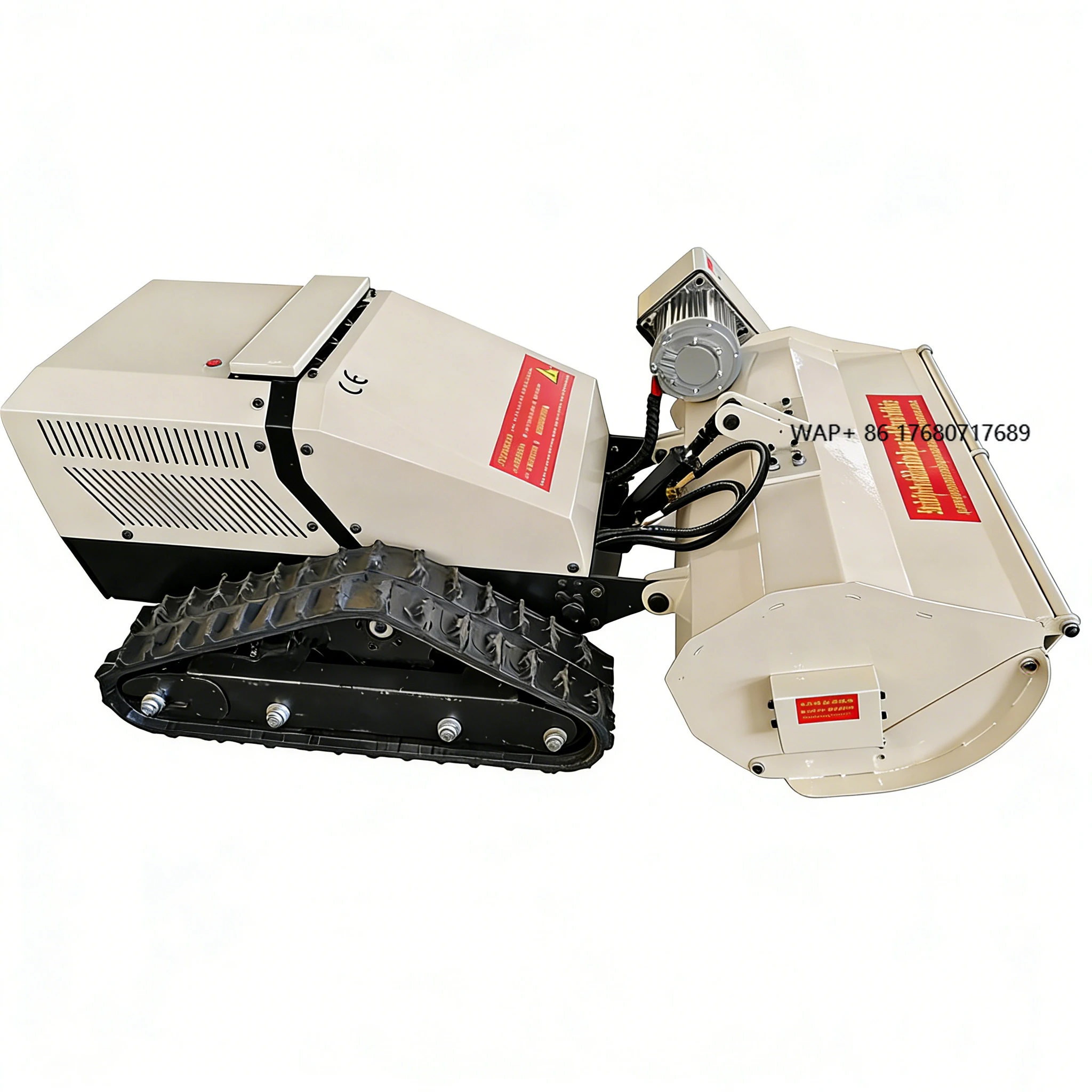 Agricultural and Garden Brush Cutter CE EPA Certified Tracked AI Robot Wireless Remote Controlled Electric Lawn Mower
Agricultural and Garden Brush Cutter CE EPA Certified Tracked AI Robot Wireless Remote Controlled Electric Lawn Mower