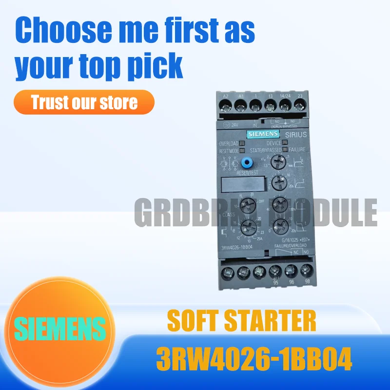 New Original SIEMENS 3RW4026-1BB04 Soft starter
New Original SIEMENS 3RW4026-1BB04 Soft starter