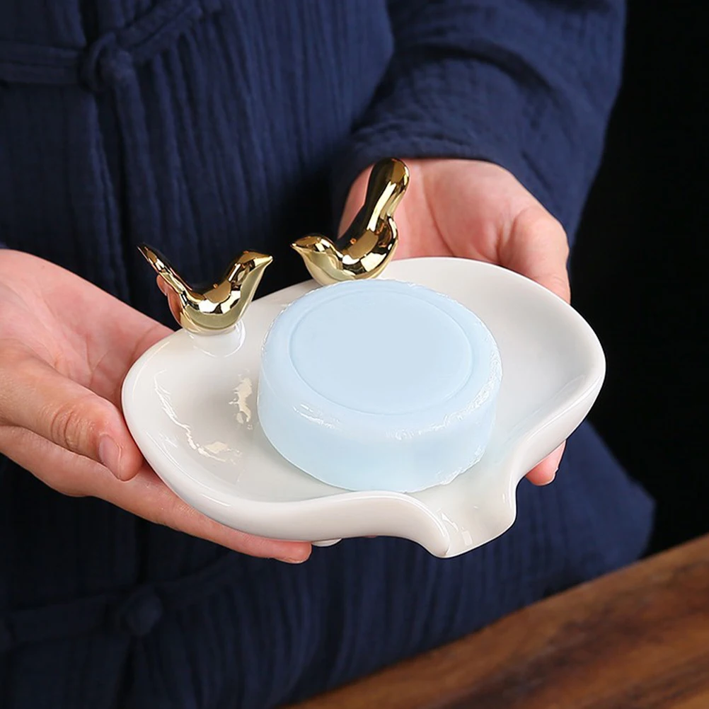 Self-draining Soap Holder Bird Designed Dish Kitchen Decorative Bathroom Cute Ceramic
Self-draining Soap Holder Bird Designed Dish Kitchen Decorative Bathroom Cute Ceramic