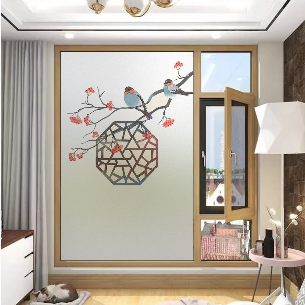Window Privacy Film UV Blocking Heat Control Window Covering Static Electricity Birds Pattern Window Sticker for Decoration
Window Privacy Film UV Blocking Heat Control Window Covering Static Electricity Birds Pattern Window Sticker for Decoration