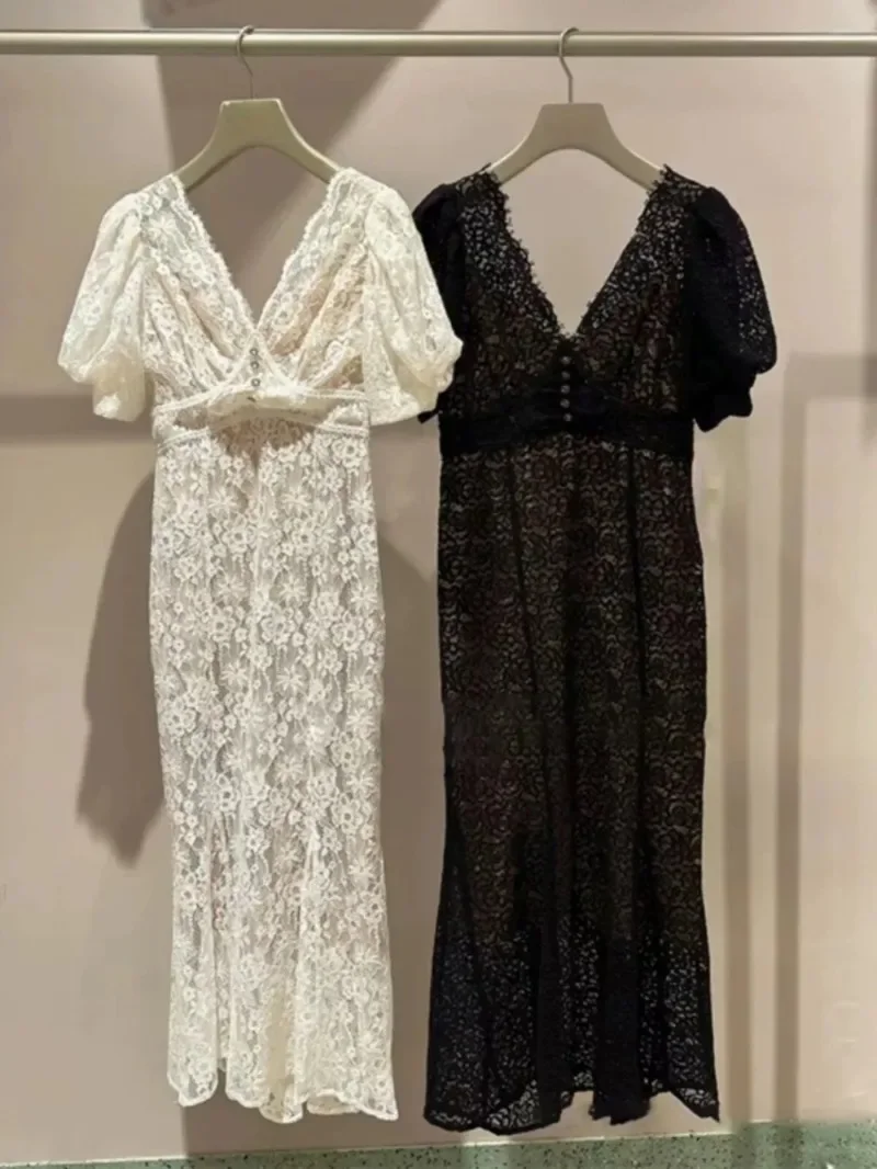 V-neck Lace Women Dress Puff Short Sleeve Dresses Summer 2024 New Vestidos Japan Vestido Elegant Tunic Bodycon Ropa Mujer
V-neck Lace Women Dress Puff Short Sleeve Dresses Summer 2024 New Vestidos Japan Vestido Elegant Tunic Bodycon Ropa Mujer