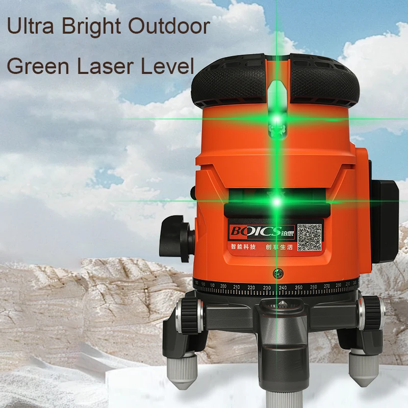 Ultra Bright Outdoor Green Laser Level 2 Line Positioning Self-Leveling Horizontal Vertical Cross Light Power Display
Ultra Bright Outdoor Green Laser Level 2 Line Positioning Self-Leveling Horizontal Vertical Cross Light Power Display