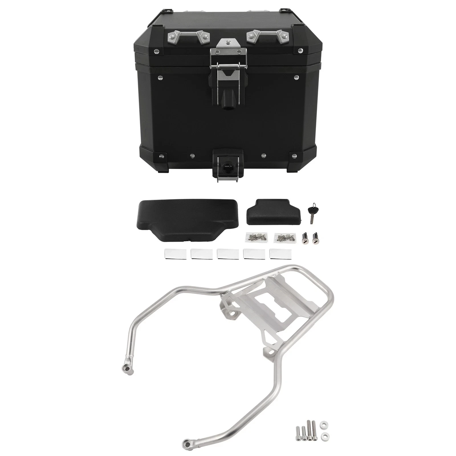 38L Top Case Trunk Tail Luggage Box & Mount Rack Fit For BMW R1250GS R1200GS LC
