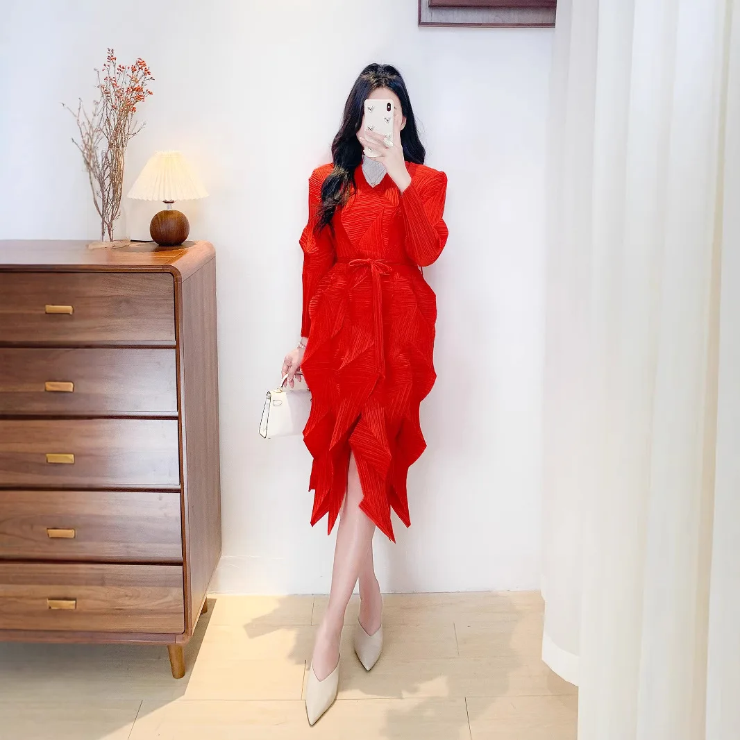 Miyake Solid Color Dress 2025 Spring and Summer New Loose Seven-quarter Sleeve Round Neck Temperament Hand-pleated Long Skirt
Miyake Solid Color Dress 2025 Spring and Summer New Loose Seven-quarter Sleeve Round Neck Temperament Hand-pleated Long Skirt