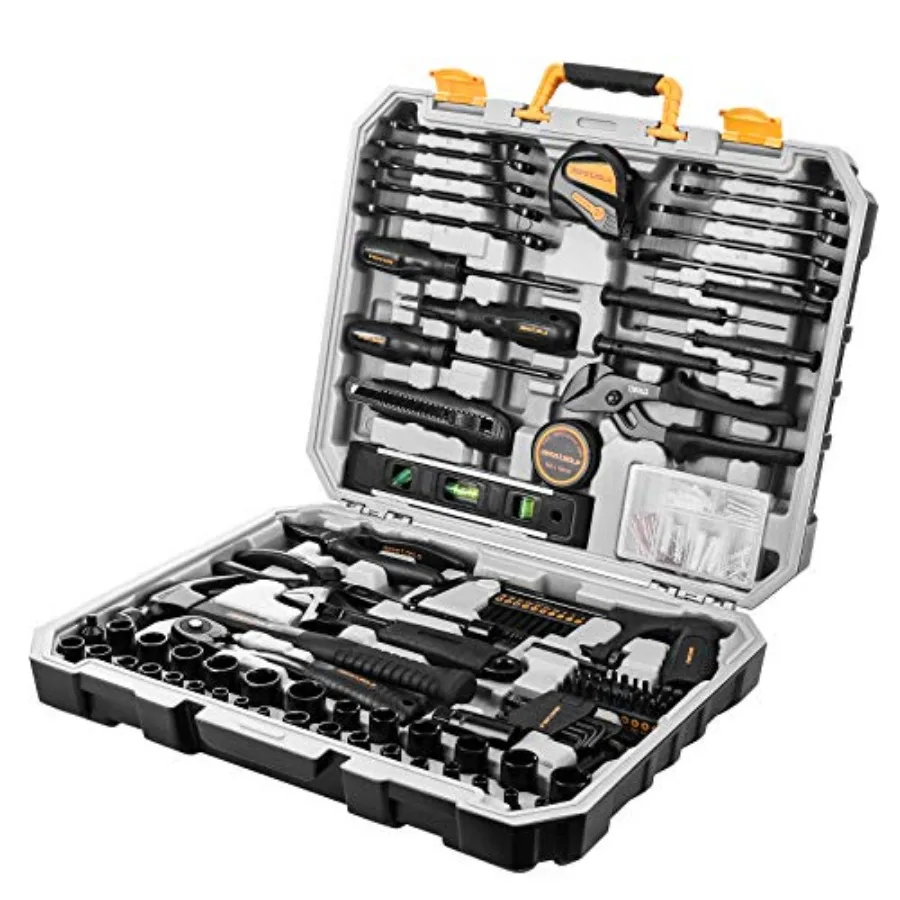 218-Piece General Household Hand Tool kit, Professional Auto Repair Tool Set for Homeowner, General Household Hand Tool Set wit
218-Piece General Household Hand Tool kit, Professional Auto Repair Tool Set for Homeowner, General Household Hand Tool Set wit
