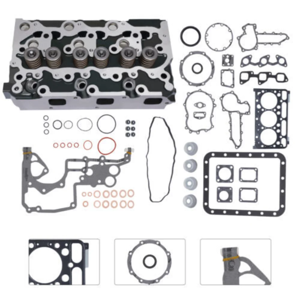 Cylinder Head w/Valves+Full Gasket Set for Kubota Engine Bobcat 643 225 325 328
Cylinder Head w/Valves+Full Gasket Set for Kubota Engine Bobcat 643 225 325 328