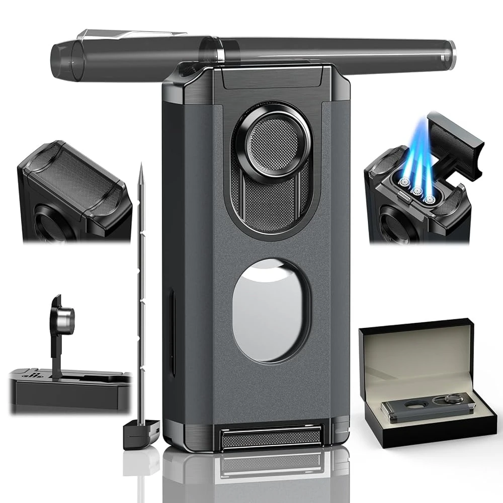 Ailexpress Recommendation - 5-in-1 Torch Lighter, with Multi-use Tool, Punch, Draw Enhancer Tool, Holder, Butane Refillable Trip
Ailexpress Recommendation - 5-in-1 Torch Lighter, with Multi-use Tool, Punch, Draw Enhancer Tool, Holder, Butane Refillable Trip