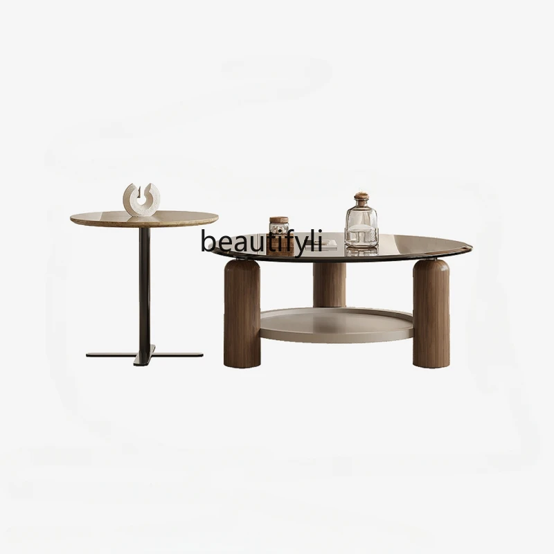 Modern Minimalist Tempered Glass Tea Table Combination Light Luxury High Sense Art Designer
Modern Minimalist Tempered Glass Tea Table Combination Light Luxury High Sense Art Designer