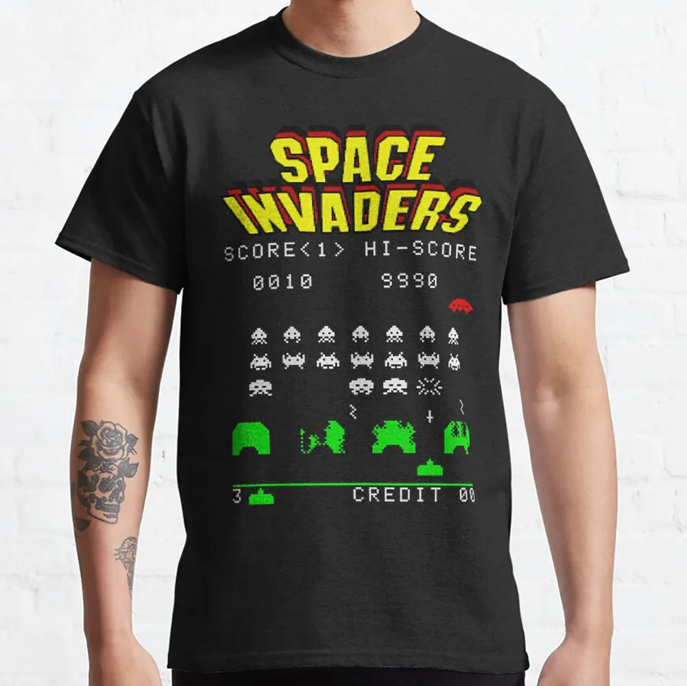Retro Video game Space Invaders 0330 Pixel art Arcade nostalgia Gift T Shirt Old school games Graphic Clothes US Size Tee S-6XL
Retro Video game Space Invaders 0330 Pixel art Arcade nostalgia Gift T Shirt Old school games Graphic Clothes US Size Tee S-6XL