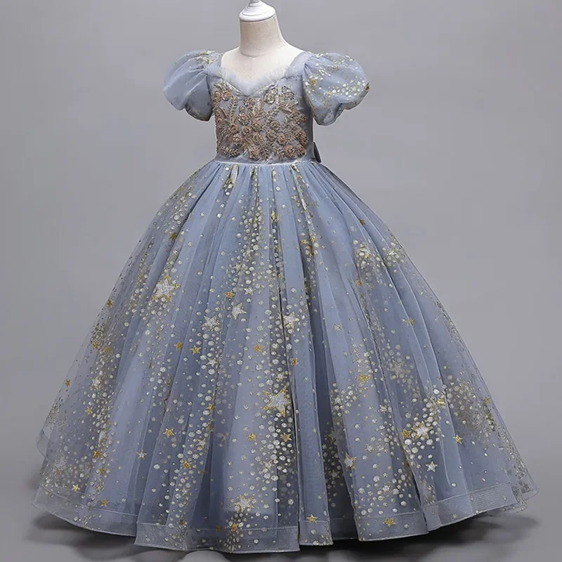 RT01 4-12 Years Little Girls Puff Sleeves Flower Girl Birthday Party Graduation Ceremony Pageant Gown&Gf1
RT01 4-12 Years Little Girls Puff Sleeves Flower Girl Birthday Party Graduation Ceremony Pageant Gown&Gf1