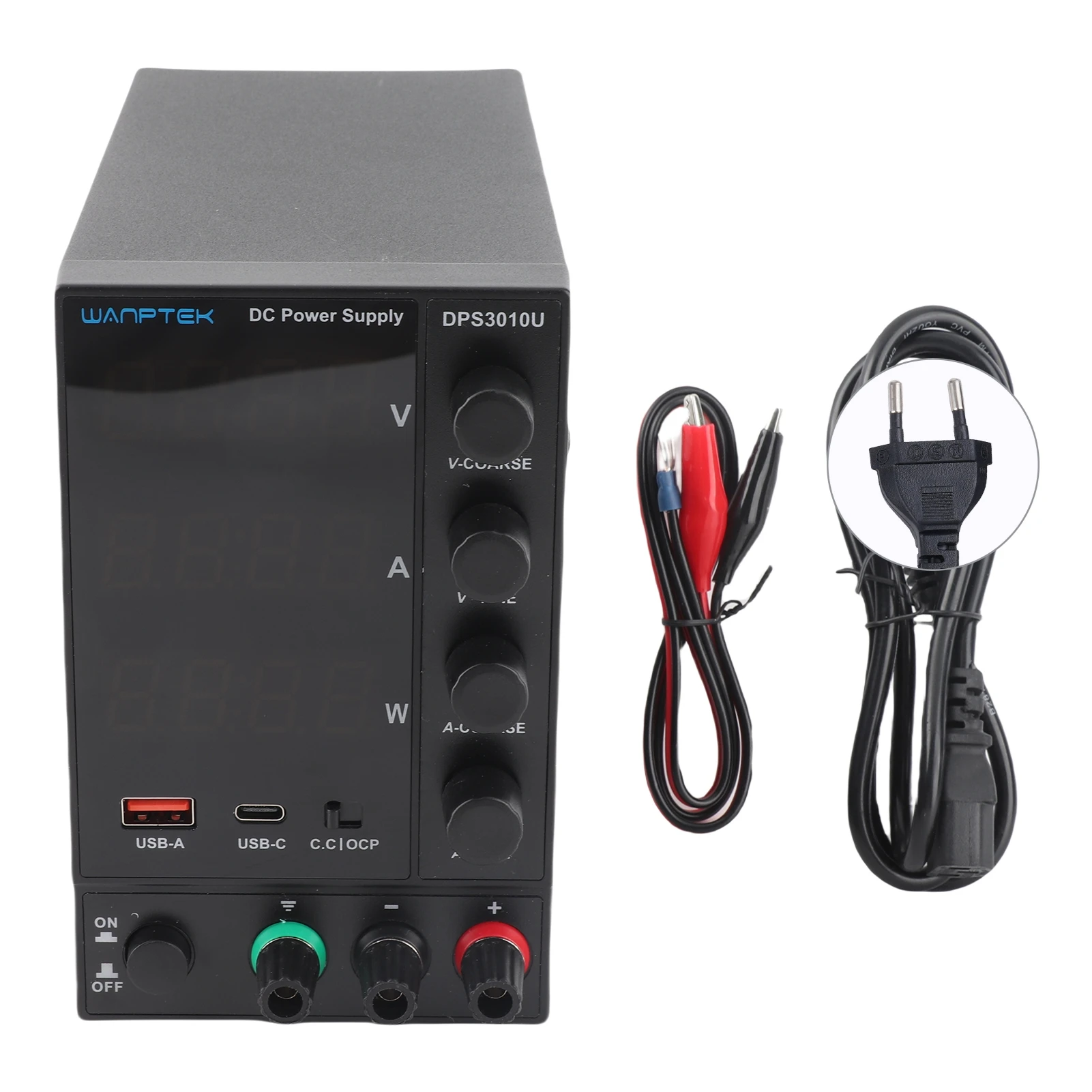 Импульсный источник питания постоянного тока 0-30В 0-10А 300Вт с 4-значным LED-дисплеем, регулируемый, миниатюрный, с клеммами типа «крокодил»
Импульсный источник питания постоянного тока 0-30В 0-10А 300Вт с 4-значным LED-дисплеем, регулируемый, миниатюрный, с клеммами типа «крокодил»