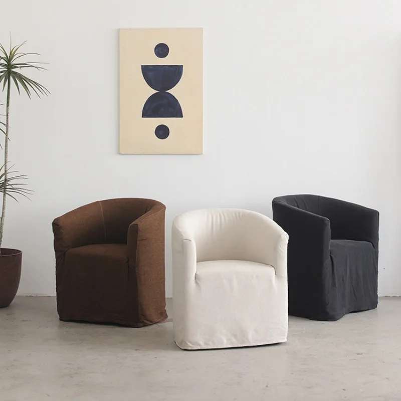 Wabi Sand Wind Removable Washing Washed Cotton and Linen Leisure Chair Simple French Sofa Chair
Wabi Sand Wind Removable Washing Washed Cotton and Linen Leisure Chair Simple French Sofa Chair