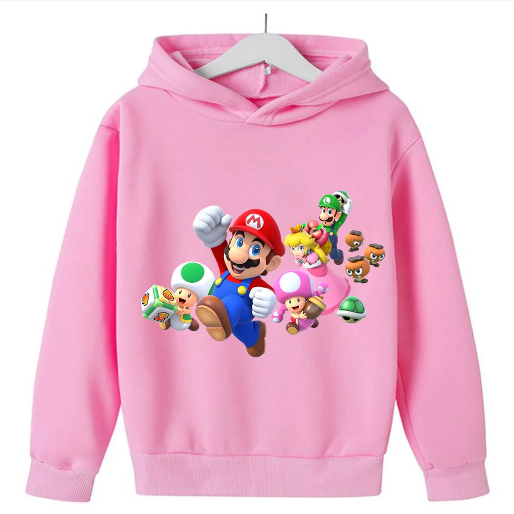 Новинка 2024, худи в стиле Super Mario bros для детей, в стиле Харадзюку, модная повседневная одежда из полиэстера для мальчиков и девочек, с длинным рукавом
Новинка 2024, худи в стиле Super Mario bros для детей, в стиле Харадзюку, модная повседневная одежда из полиэстера для мальчиков и девочек, с длинным рукавом