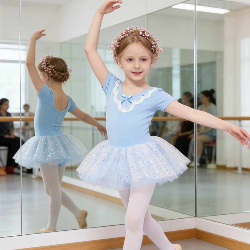 Girls Ballet Leotard with Skirt Kids Dance Costume Lace Trim Sequin Tulle Stage Recital / Class Wear 3-8Y Princess Ballerina
Girls Ballet Leotard with Skirt Kids Dance Costume Lace Trim Sequin Tulle Stage Recital / Class Wear 3-8Y Princess Ballerina