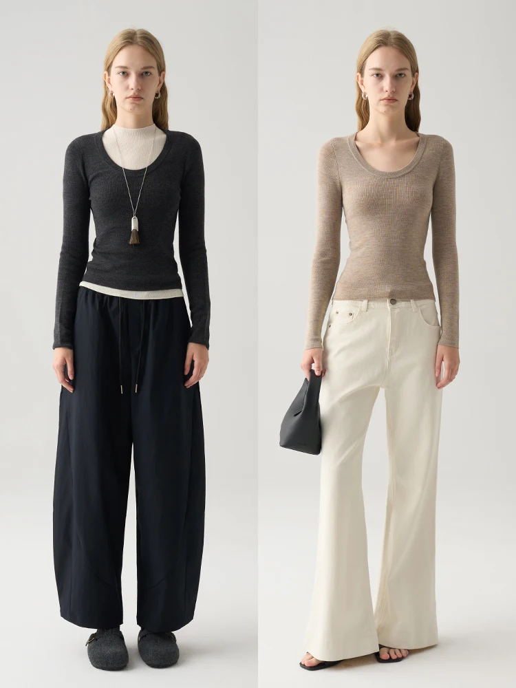 Beautifully Knitted Yarn U-Ne Base irt Women's Wear Layering Sweater Slim Fit Long Sve Regular Length Woolen Inner irt
Beautifully Knitted Yarn U-Ne Base irt Women's Wear Layering Sweater Slim Fit Long Sve Regular Length Woolen Inner irt