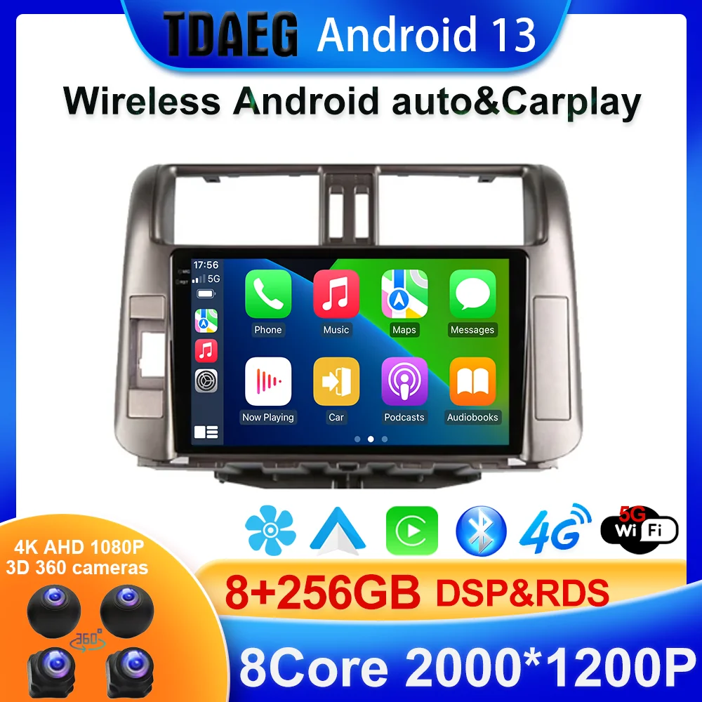 For Toyota Land Cruiser Prado 150 2009 - 2013 Car Radio Multimedia Video Player Navigation stereo GPS Android 13 No 2din 2 din d
For Toyota Land Cruiser Prado 150 2009 - 2013 Car Radio Multimedia Video Player Navigation stereo GPS Android 13 No 2din 2 din d