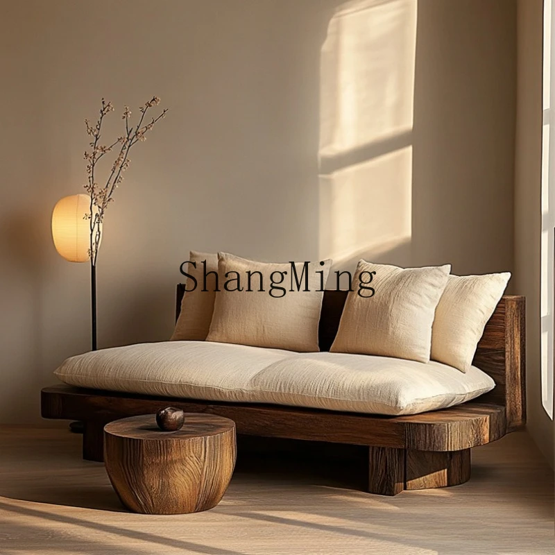 ZYY wabi-sabi wind solid wood sofa chair sitting room meditation single sofa double chair
ZYY wabi-sabi wind solid wood sofa chair sitting room meditation single sofa double chair