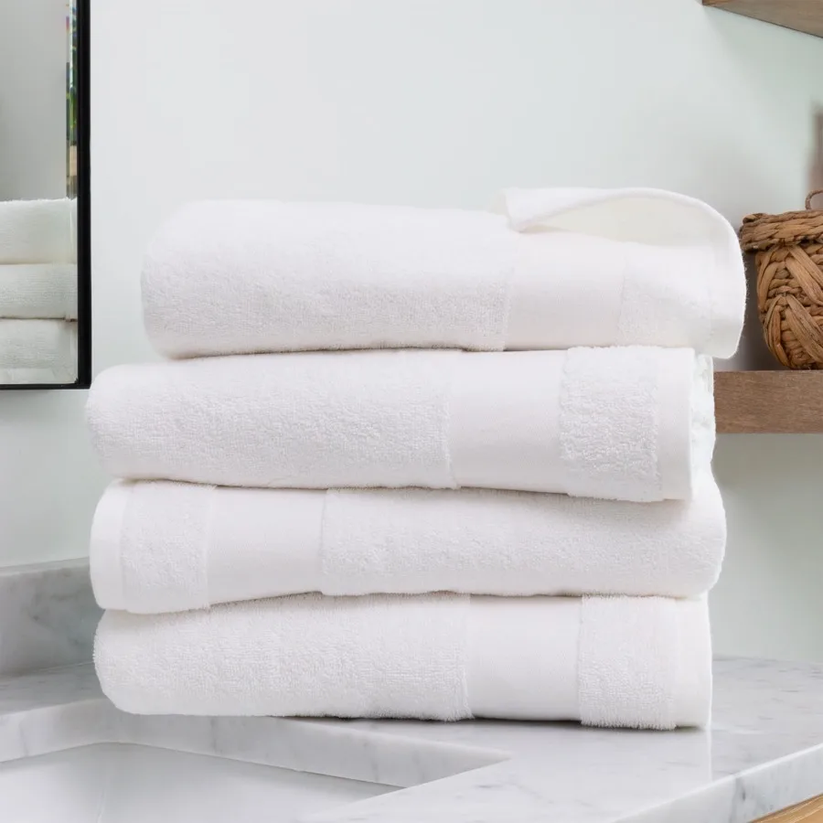 4 pack Essential Cotton Bath Towels
4 pack Essential Cotton Bath Towels