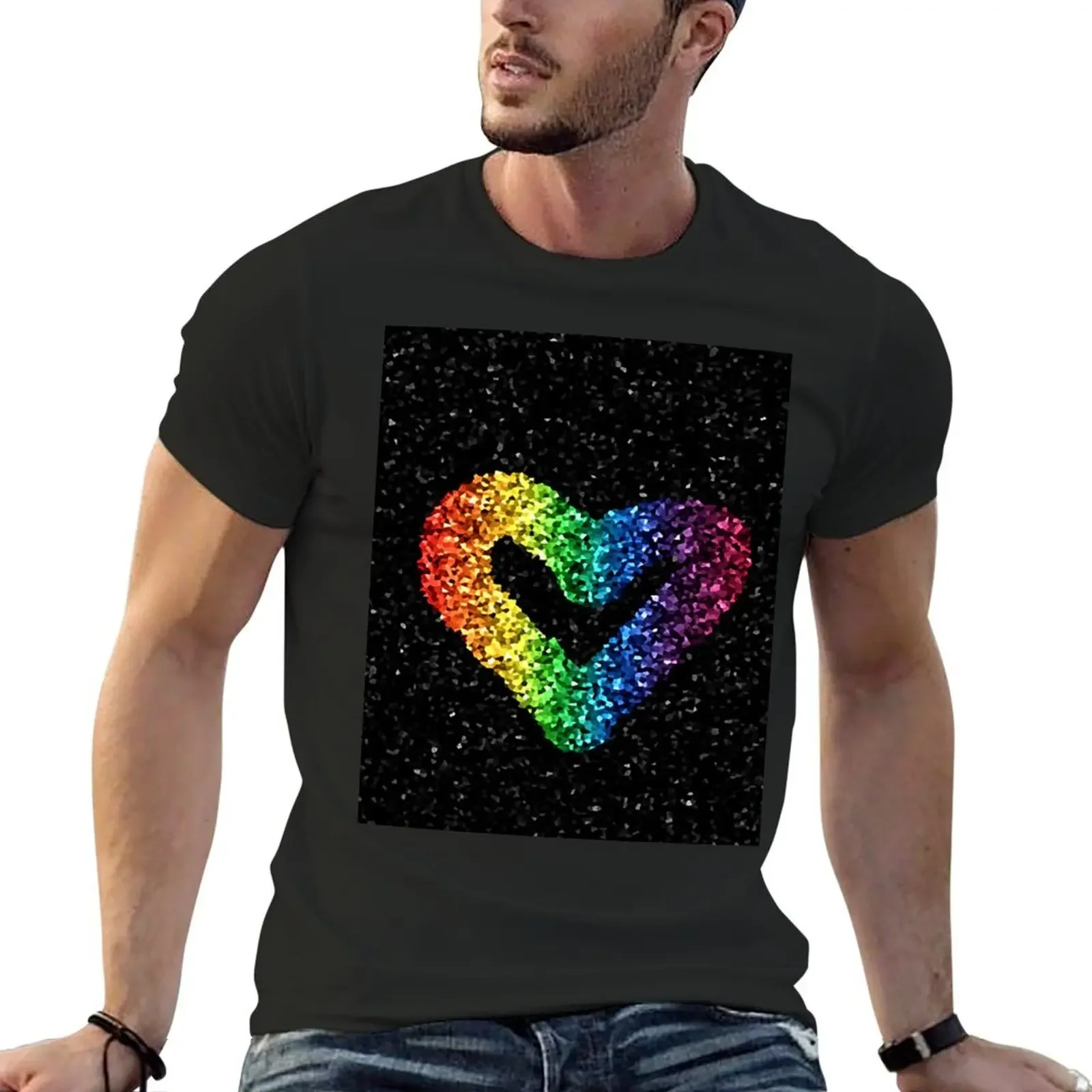 Pixel Rainbow Heart Glitter (emariephotos001) T-Shirt anime tshirt cotton graphic tees animal prinfor boys outfits for men
Pixel Rainbow Heart Glitter (emariephotos001) T-Shirt anime tshirt cotton graphic tees animal prinfor boys outfits for men