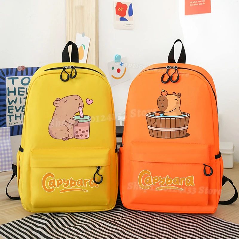 Capybara Kid Student Orange and Yellow School Bag Cute Y2K Trend Printing Backpack Teenager Laptop Office Supplies Knapsack Gift
Capybara Kid Student Orange and Yellow School Bag Cute Y2K Trend Printing Backpack Teenager Laptop Office Supplies Knapsack Gift