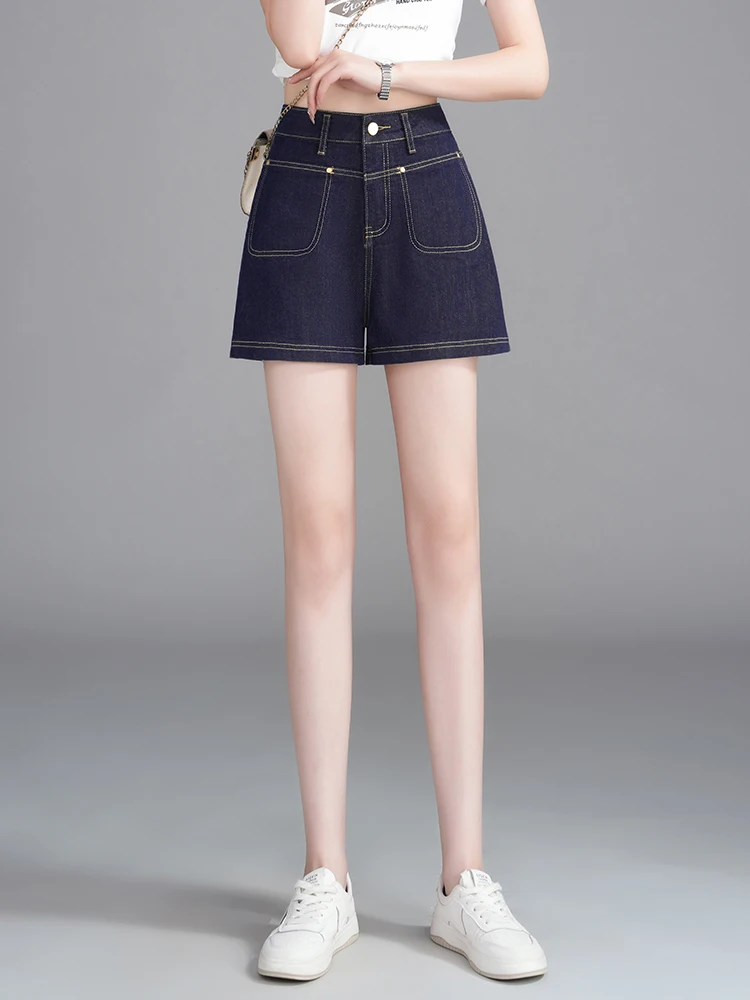 High Waist A-Line Wide Leg Jeans Shorts Women's Summer Thin New Small Size Outdoor Wear Denim Blue Casual Comfortable Breathable
High Waist A-Line Wide Leg Jeans Shorts Women's Summer Thin New Small Size Outdoor Wear Denim Blue Casual Comfortable Breathable