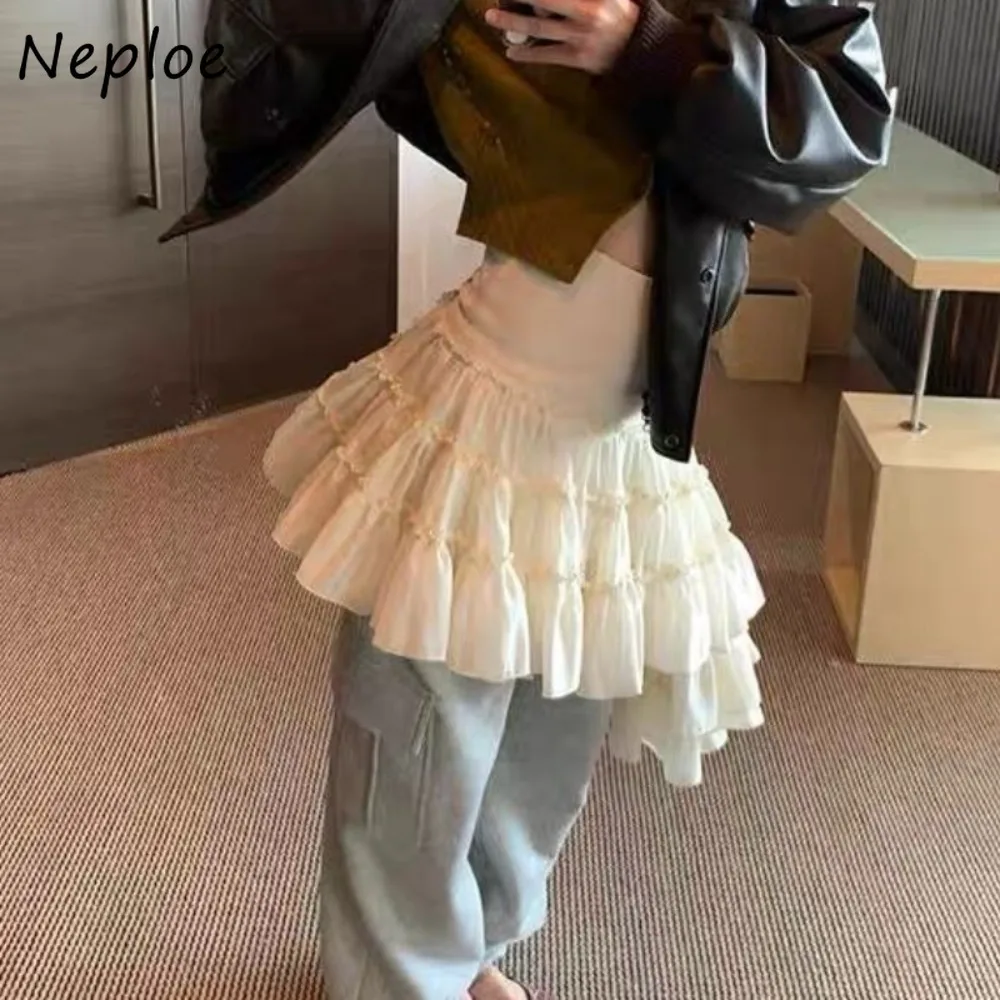 Neploe Pure Desire A-line Sweet Ballet Skirt Cake Lace Ball Gown Slim Mujer Faldas Two Outfits High Waist Big Swing Fresh Skirts
Neploe Pure Desire A-line Sweet Ballet Skirt Cake Lace Ball Gown Slim Mujer Faldas Two Outfits High Waist Big Swing Fresh Skirts