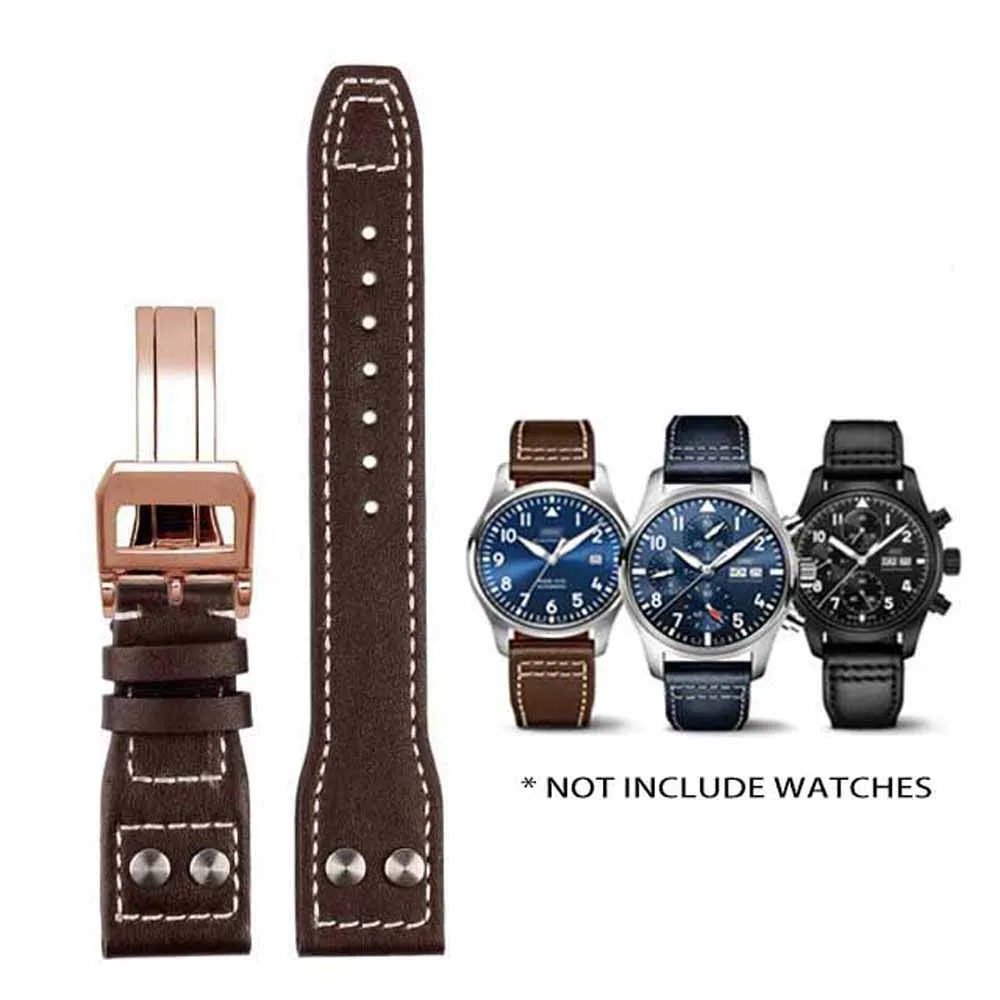 for IWC Pilot for Portuguese Spitfire Fighter Watch Band Leather Watch Strap 20mm 21mm 22mm Folding Buckle Cowhide Men Bracelet
for IWC Pilot for Portuguese Spitfire Fighter Watch Band Leather Watch Strap 20mm 21mm 22mm Folding Buckle Cowhide Men Bracelet