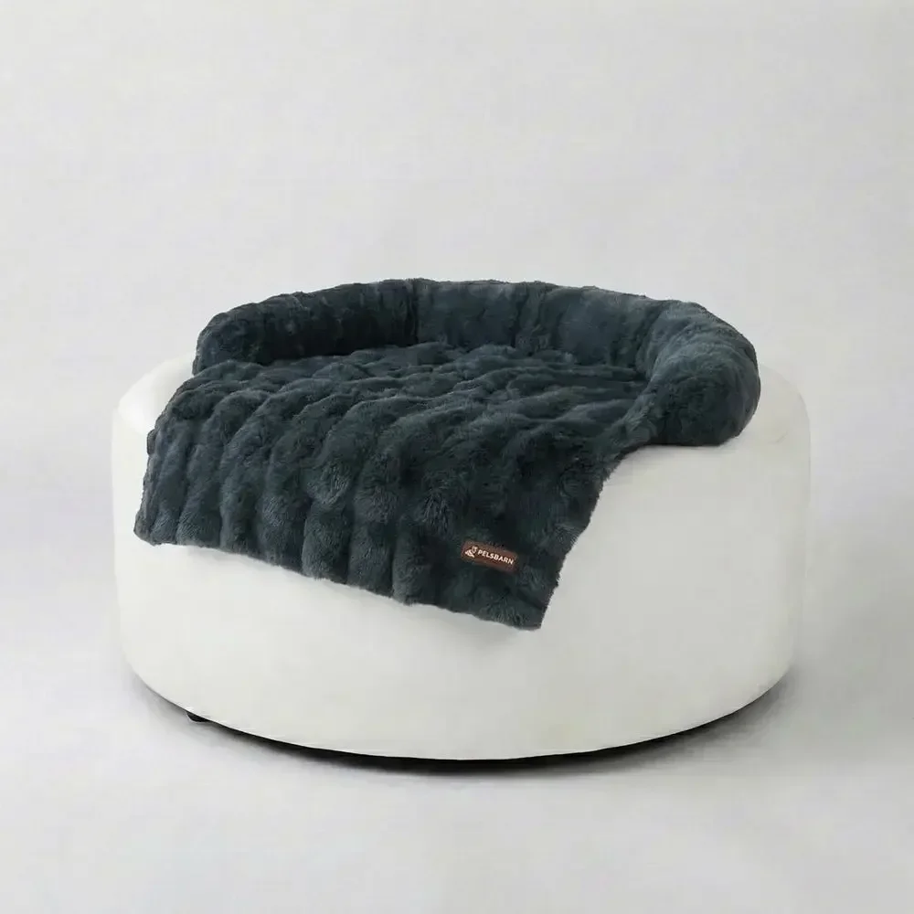 Luxurious Gray Sofa-Style Dog Bed with Non-Slip Base and Removable Cover, Small, 28x28 inches
Luxurious Gray Sofa-Style Dog Bed with Non-Slip Base and Removable Cover, Small, 28x28 inches