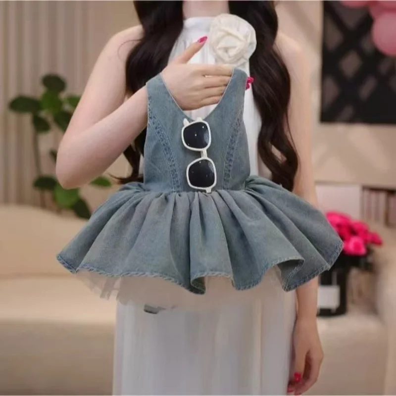 Girls Summer Denim Overall Dress 2026 New Kids Fashion Princess Tutu Dress Sleeveless Backless Pinafore
Girls Summer Denim Overall Dress 2026 New Kids Fashion Princess Tutu Dress Sleeveless Backless Pinafore