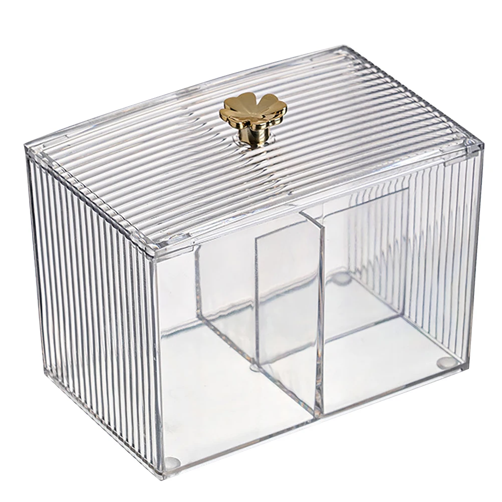 Makeup Storage Box Clear Acrylic Cotton Swab Holder Dustproof Organizer Multi Grid Cosmetics Container Large Capacity Space
Makeup Storage Box Clear Acrylic Cotton Swab Holder Dustproof Organizer Multi Grid Cosmetics Container Large Capacity Space