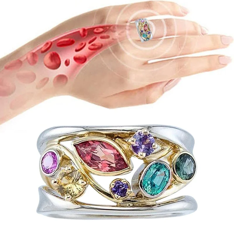 Women Magnetic Therapy Ring Torina Crystal Quartz Ionix Ring Ionix Therapy Quartz Crystal Ring for Weight Loss Lymph Drainage
Women Magnetic Therapy Ring Torina Crystal Quartz Ionix Ring Ionix Therapy Quartz Crystal Ring for Weight Loss Lymph Drainage