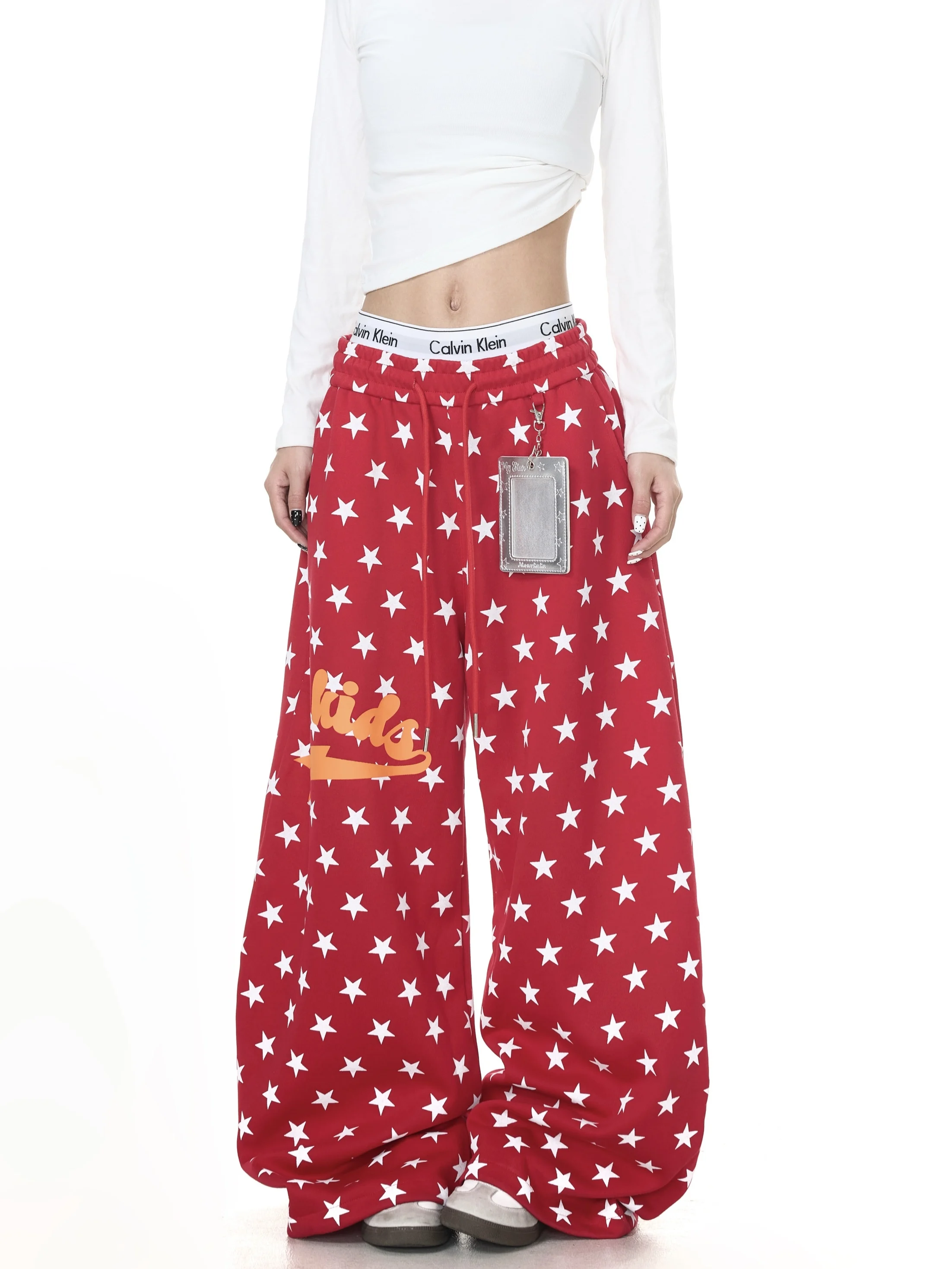 American Retro Star Print Elastic Waist Loose Casual Wide Leg Pants Men Women Comfortable Loose Style Leisure Trousers
American Retro Star Print Elastic Waist Loose Casual Wide Leg Pants Men Women Comfortable Loose Style Leisure Trousers