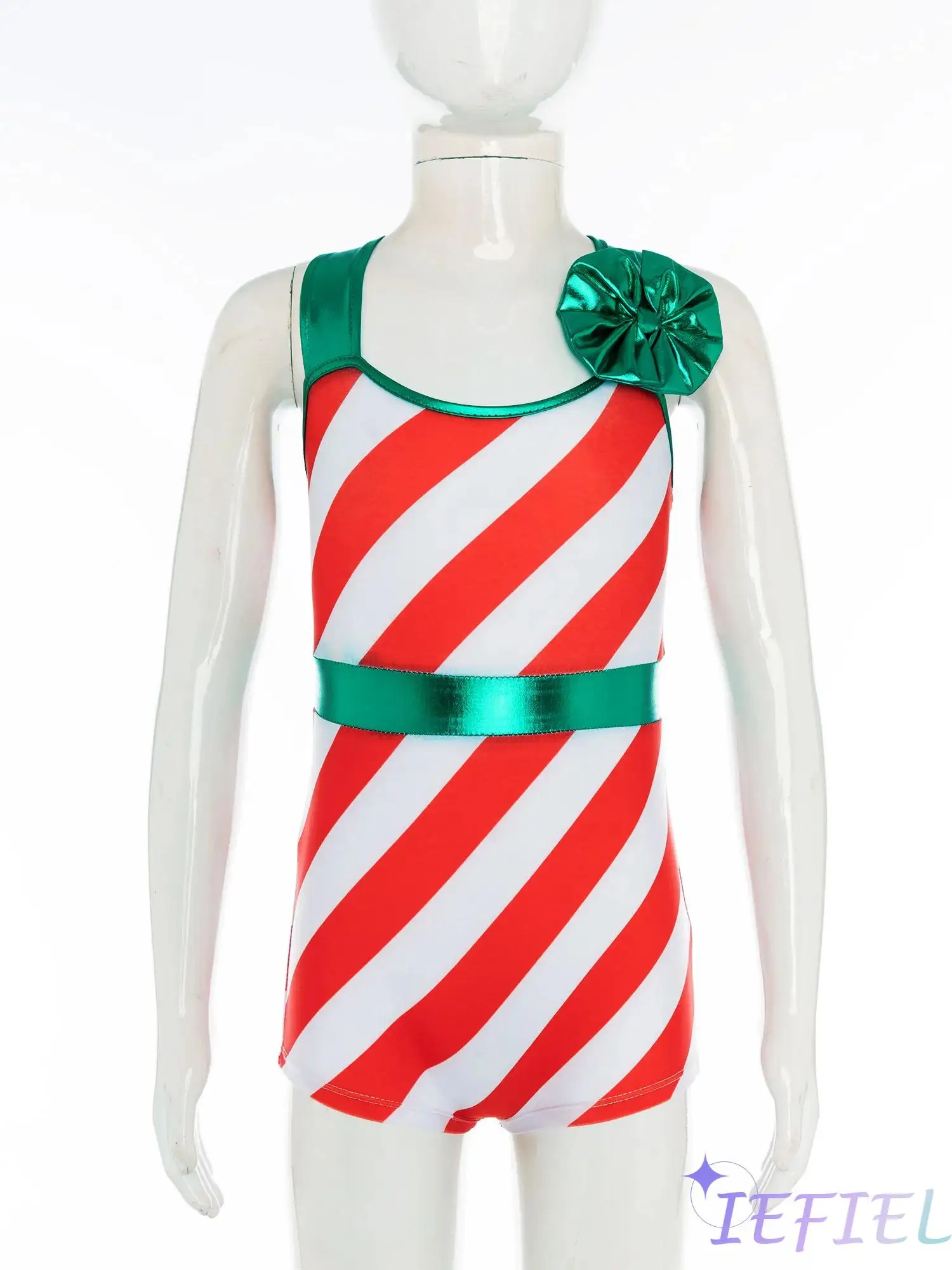 Kids Girls Christmas Costume Sleeveless Wide Shoulder Straps Candy Cane Print Short Jumpsuit Performance Costume Party Dress-Up
Kids Girls Christmas Costume Sleeveless Wide Shoulder Straps Candy Cane Print Short Jumpsuit Performance Costume Party Dress-Up