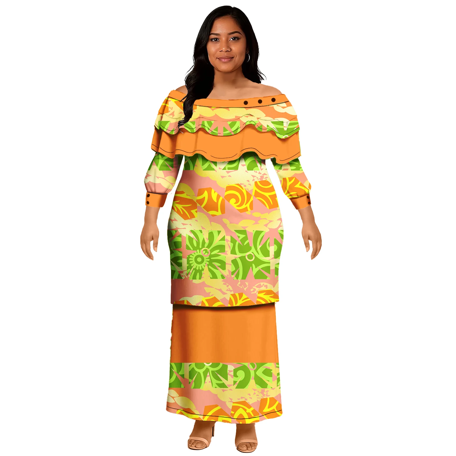 Polynesian Tribal Design Women Puletasi Floral Print Hawaiian Cascading Ruffle Clothes Custom Samoan Puletasi Casual Lady Wear
Polynesian Tribal Design Women Puletasi Floral Print Hawaiian Cascading Ruffle Clothes Custom Samoan Puletasi Casual Lady Wear