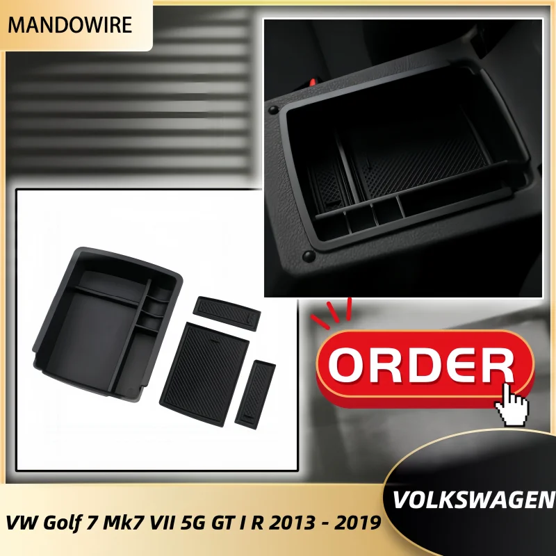 ABS Car Central Armrest Storage Box Pallet Container for Volkswagen VW Golf 7 Mk7 VII 5G GT I R 2013 - 2019 Car Styling
ABS Car Central Armrest Storage Box Pallet Container for Volkswagen VW Golf 7 Mk7 VII 5G GT I R 2013 - 2019 Car Styling