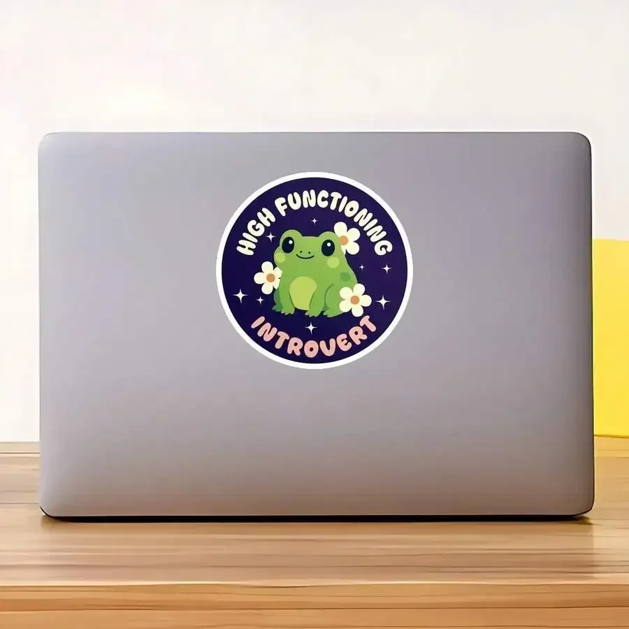 High Functioning Introvert Sticker Cute Frog Laptop Decal Waterproof Vinyl For Water Bottle Tumbler Car Notebook
High Functioning Introvert Sticker Cute Frog Laptop Decal Waterproof Vinyl For Water Bottle Tumbler Car Notebook