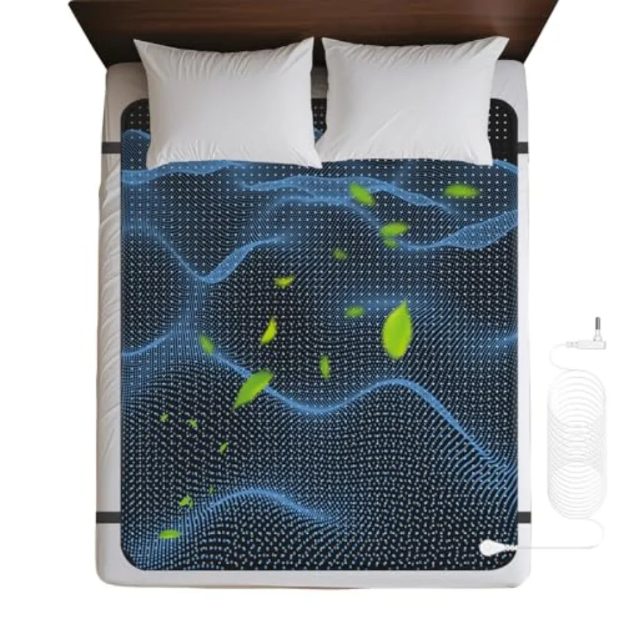 Grounding Mat for Bed Grounding Mattress Cover Pad for Improve Sleep Conductive Carbon Leatherette Earth Mat Grounded Pad
Grounding Mat for Bed Grounding Mattress Cover Pad for Improve Sleep Conductive Carbon Leatherette Earth Mat Grounded Pad