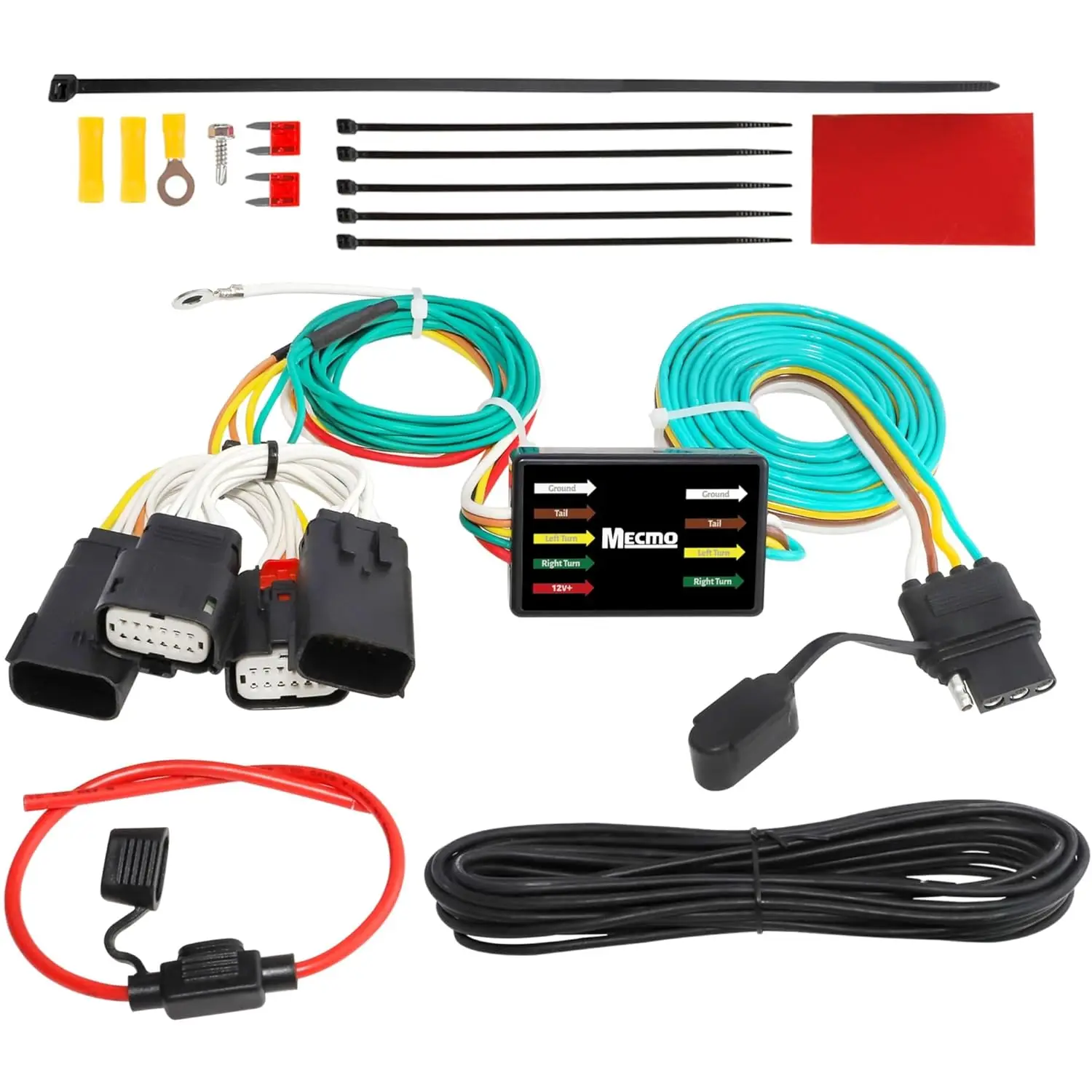 4-Pin Trailer Wiring Harness for Jeep Wrangler JL JLU 2018-2025 Gladiator JT 2020-2025, Towing Hitch Wire Plug for Tail Lights
4-Pin Trailer Wiring Harness for Jeep Wrangler JL JLU 2018-2025 Gladiator JT 2020-2025, Towing Hitch Wire Plug for Tail Lights