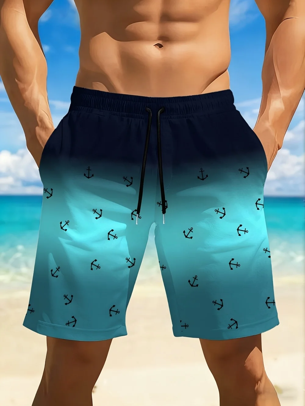 2026 New 3D Simple Pattern Casual Shorts for Men Anchor Print Hawaii Swimming Short Pants Vacation Outdoor Shorts Men Clothing
2026 New 3D Simple Pattern Casual Shorts for Men Anchor Print Hawaii Swimming Short Pants Vacation Outdoor Shorts Men Clothing