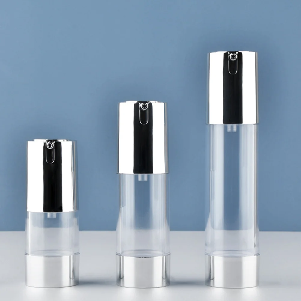 3pcs Airless Pump Bottle Refillable Cosmetics Container Makeup Foundations LeakProof Container airless pump bottles
3pcs Airless Pump Bottle Refillable Cosmetics Container Makeup Foundations LeakProof Container airless pump bottles