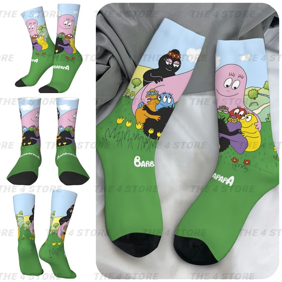 Barbapapa One Big Happy Family High elasticity polyester fiber cosy Unisex Hiking Happy 3D color printing Socks
Barbapapa One Big Happy Family High elasticity polyester fiber cosy Unisex Hiking Happy 3D color printing Socks