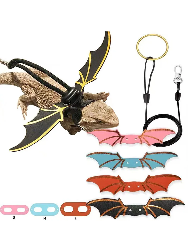 Full Set 4 Color Lizard Harness and Leash Set with Wings Adjustable 3 Pack Soft Leather Reptile Costume for Small Animal
Full Set 4 Color Lizard Harness and Leash Set with Wings Adjustable 3 Pack Soft Leather Reptile Costume for Small Animal