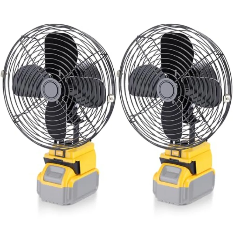 2 PCS Portable Camping Jobsite Fan Compatible with Dewalt 20V Batteries, 9" Cordless Battery Operated Metal Jobsite Fan, USB an
2 PCS Portable Camping Jobsite Fan Compatible with Dewalt 20V Batteries, 9" Cordless Battery Operated Metal Jobsite Fan, USB an